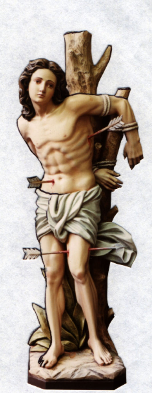 St. Sebastian - Woodcarved