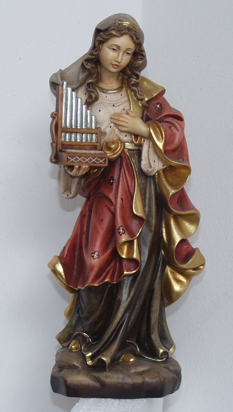 St. Cecilia - Woodcarved