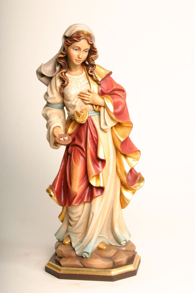 St. Lucy - Woodcarved