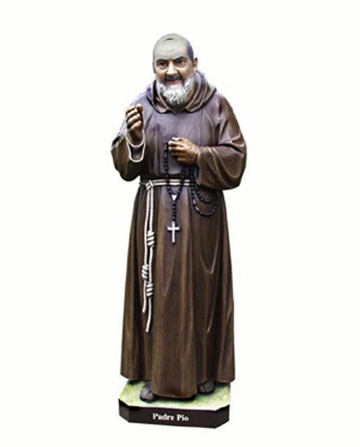 Padre Pio - Woodcarved