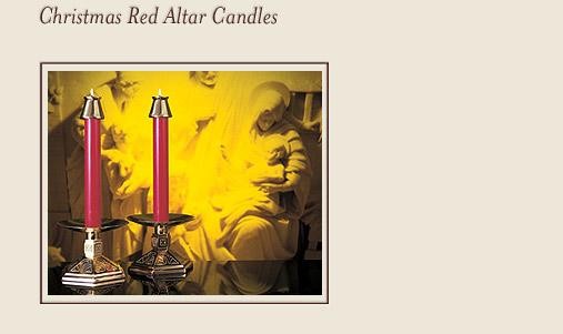 Christmas Red Altar Candles