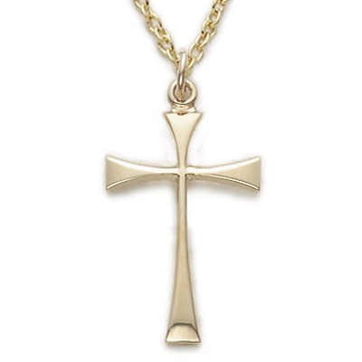 Ladies Cross Necklace Gold Filled w/18" Chain - Boxed