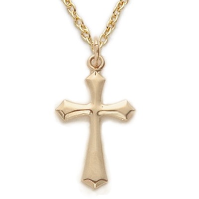 Ladies Cross Necklace Gold Filled w/18" Chain - Boxed