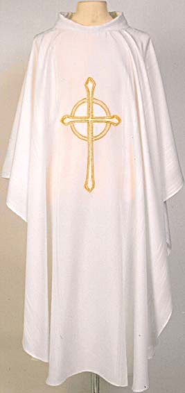 Embroidered Cross Vestment