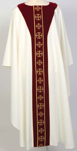 Gold Embroidered Velvet Vestment