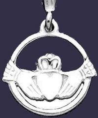 Claddagh Pendant - Sterling Silver