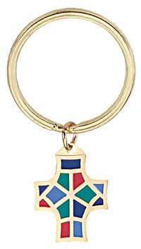 Monogram of Christ Key Ring