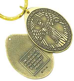 Catholic Guardian Angel Key Tag