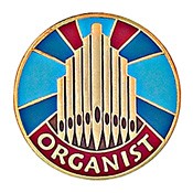 Organist Lapel Pin