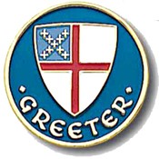 Greeter Pin-AM Religious Gifts – FUCHS Church Supply