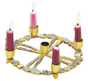 A Light Shines Advent Wreath for Home