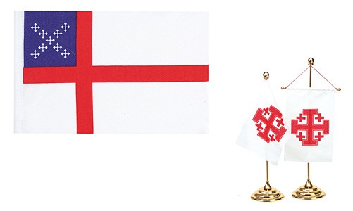 Episcopal Shield Banner Desk Flag