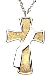 Deacon's Cross 2-toned Pendant