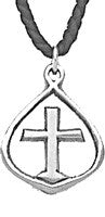 Oval Cross Pendant