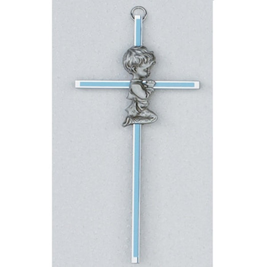 Boy Praying Cross