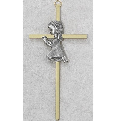 Girl Praying Cross