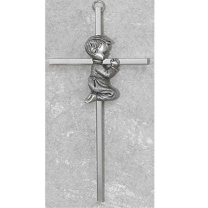 Boy Praying Cross