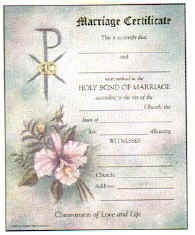 Marriage Certificate