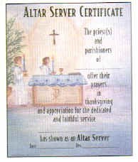 Altar Server Certificate