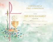 First Communion Certificate