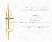 First Communion Certificate