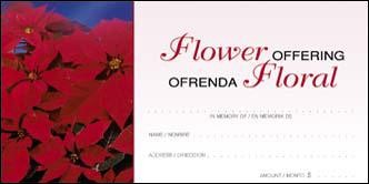 Christmas Flower Offering Envelope (Spanish)