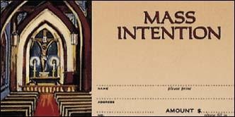 Mass Intention Offering Envelope