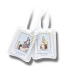 Scapular with White Cords/Plastic