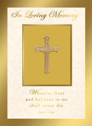 In Loving Memory Mass Card-catholic mass cards-mass cards for the ...