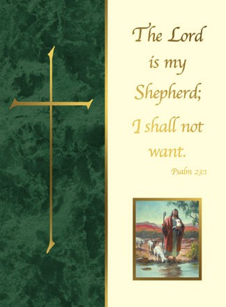 The Lord is My Shepherd Mass Card