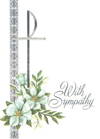 With Sympathy Mass Card