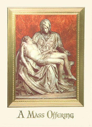 Pieta Mass Card