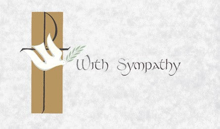 With Sympathy Mass Card