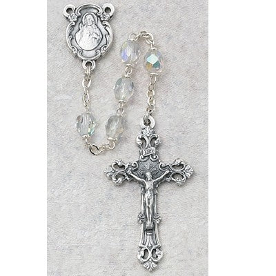 6mm Crystal/April Rosary