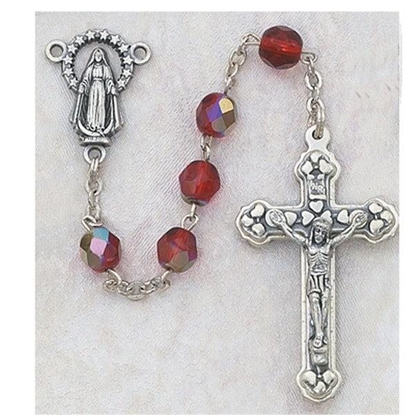 Catholic Church Ruby Ruby/July-Rosary-Birthstone-Catholic – FUCHS Church Supply