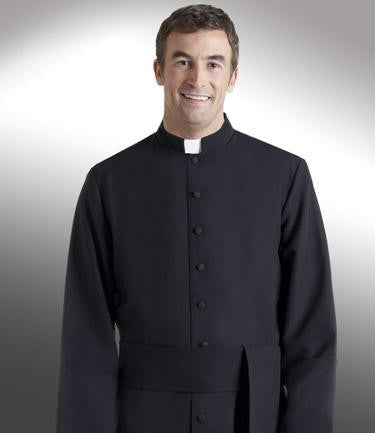 Cassock - Black w/Tab collar