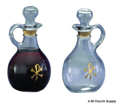 Glass Cruets with Chi-Rho Symbol