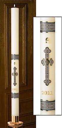 Budded Cross Paschal Candle