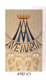 Tapestry with Marian Symbols