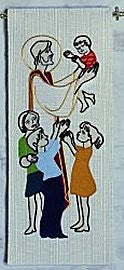 Christ with Children Tapestry