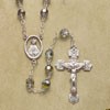 7mm Vitreal Rosary with Sterling Silver Crucifix & Center - Boxed