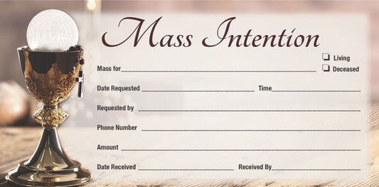 Mass Intention Offering Envelope