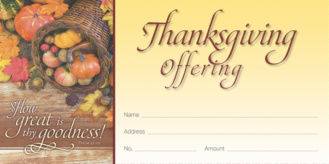 Thanksgiving Offering Envelope