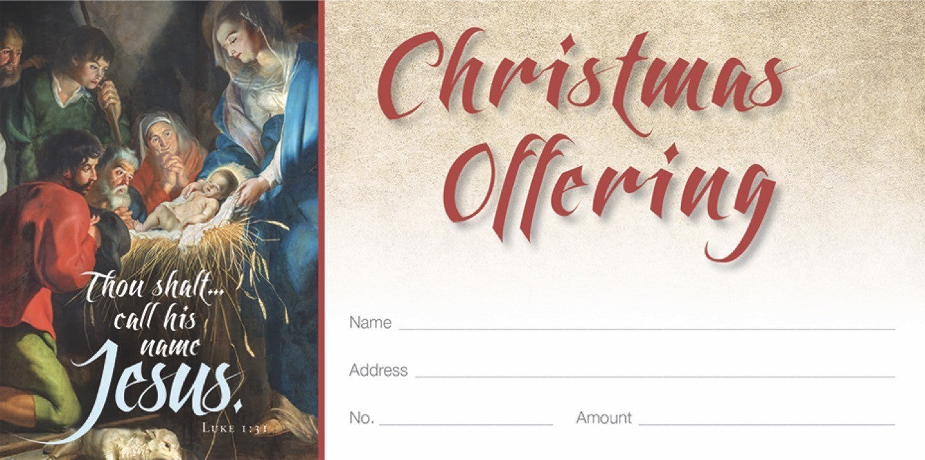 Christmas Old Masters Offering Envelope