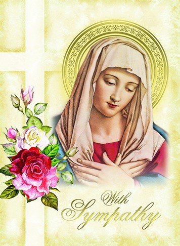 With Sympathy Mass Card