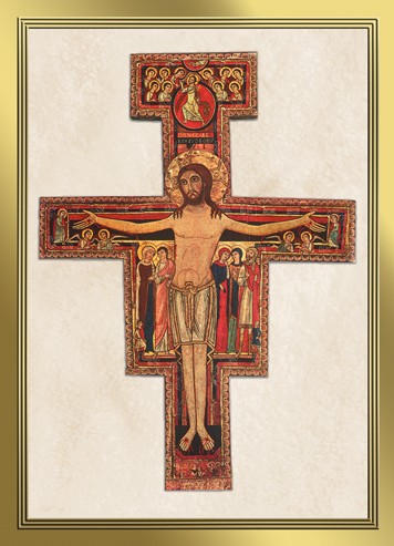 San Damiano Mass Card