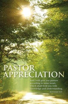 Pastor Appreciation Bulletin