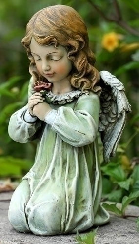 Kneeling Angel Garden Statue