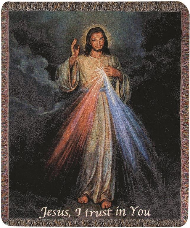 Divine Mercy Tapestry Throw