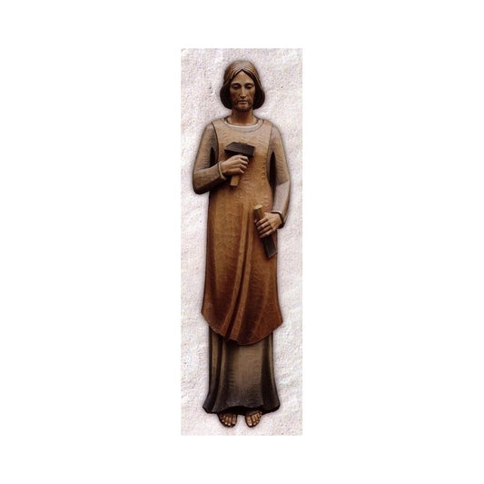 St. Joseph the Worker-Woodcarved 3/4 relief